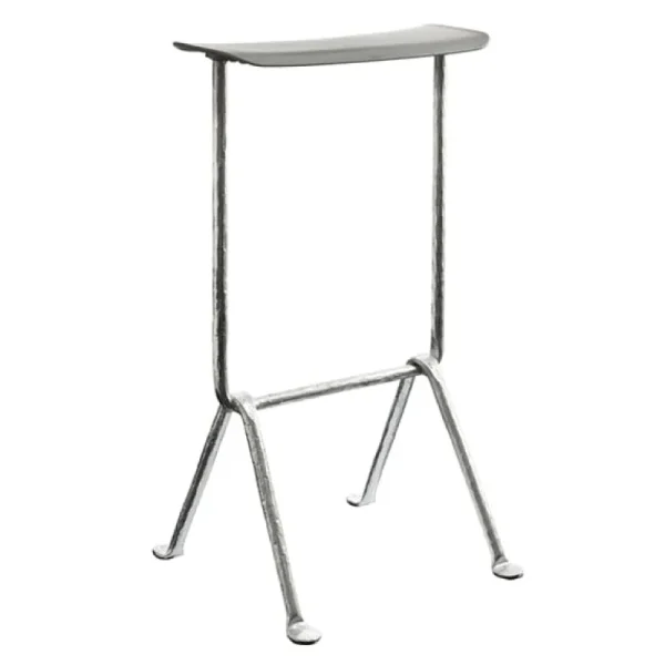 Magis Terrassenmöbel | Sitzgelegenheiten^Barhocker Officina, mittelgroß, verzinkt, metallic grau