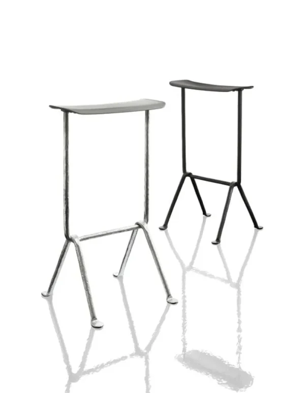 Magis Terrassenmöbel | Sitzgelegenheiten^Barhocker Officina, hoch, verzinkt, metallic grau