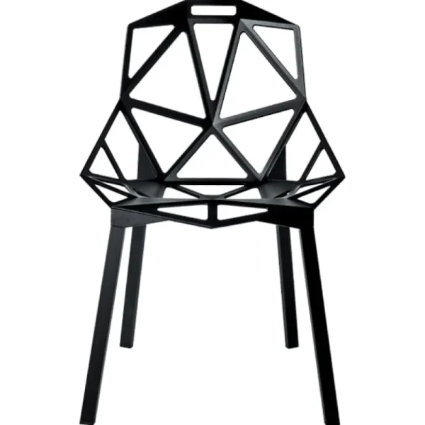 Magis Terrassenmöbel | Sitzgelegenheiten^Chair_One, Schwarz - Beine aus lackiertem Aluminium
