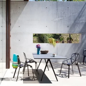 Magis Terrassenmöbel | Sitzgelegenheiten^Chair_One, Schwarz - Beine aus lackiertem Aluminium