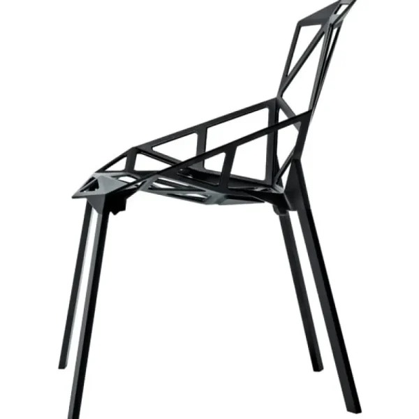 Magis Terrassenmöbel | Sitzgelegenheiten^Chair_One, Schwarz - Beine aus lackiertem Aluminium