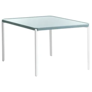 Magis Terrassenmöbel | Tische^Tambour Tisch, niedrig, 73 cm, Weiß - Hellblau