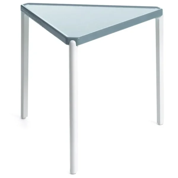 Magis Terrassenmöbel | Tische^Tambour Tisch, niedrig, 44 cm, Weiß - Hellblau