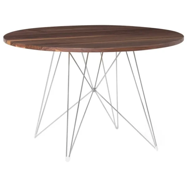 Magis Tische-XZ3 Tisch, 120 cm, Chrom - Walnuss