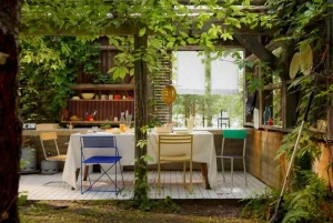 Magnus Olesen Terrassenmöbel | Sitzgelegenheiten^X-Line Stuhl, Blau