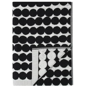 Marimekko Badezimmertextilien^Badetuch Räsymatto, schwarz - weiß