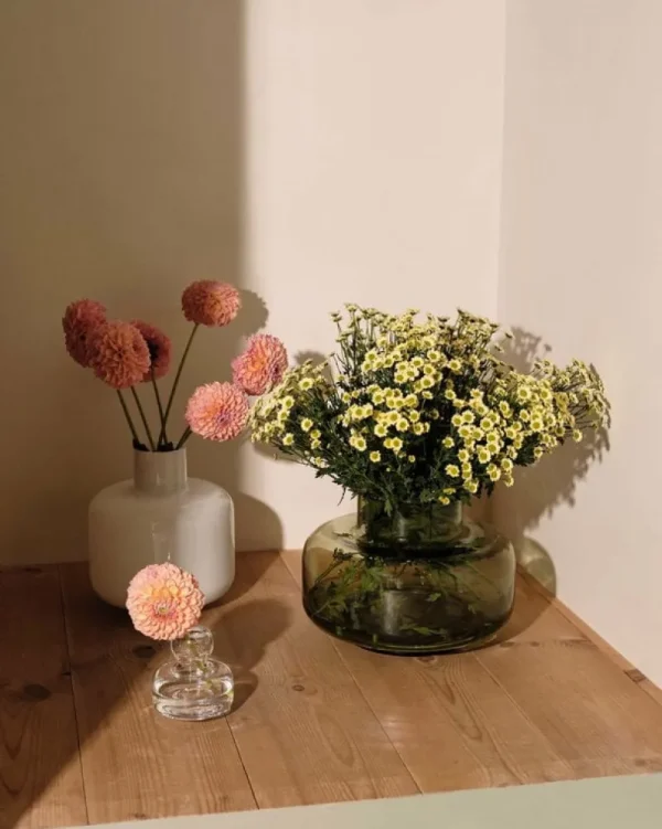 Fundamental Berlin Vasen-Marimekko Flower Vase, transparent