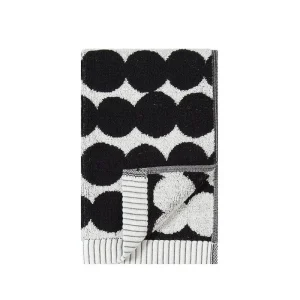 Marimekko Badezimmertextilien^Gästehandtuch Räsymatto, schwarz - weiß