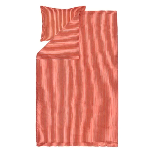 Marimekko Bettwäsche^Kissenbezug Piccolo, 50 x 60 cm, warmes Orange - hellrosa