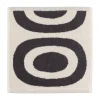 Marimekko Badezimmertextilien^Melooni Minihandtuch, Graphitgrau - Naturweiß