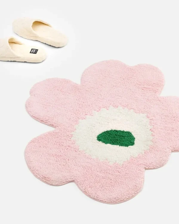 Marimekko Badezimmertextilien^Mini Unikko Hausschuhe, elfenbein