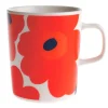 Marimekko Geschirr^Oiva – 2,5 dl Becher Unikko, weiß – rot – blau