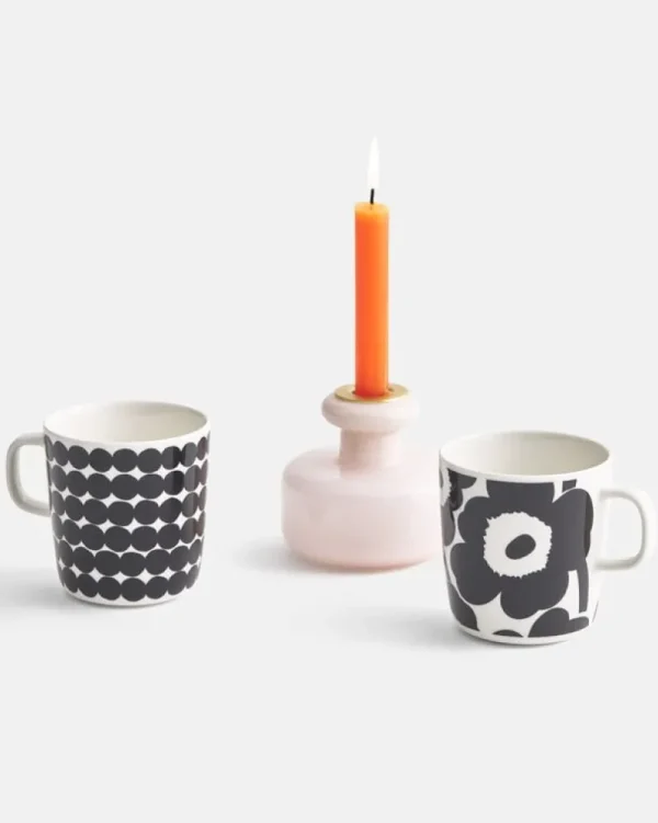 Marimekko Geschirr^Oiva – 2,5 dl Becher Unikko, weiß – schwarz