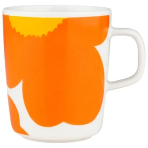 Marimekko Geschirr^Oiva - Iso Unikko 60th Annivers. Tasse, 2,5 dl, Weiß-Orange-Gelb