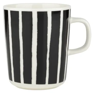 Marimekko Geschirr^Oiva - Piccolo Tasse, 2,5 dl, weiß - schwarz