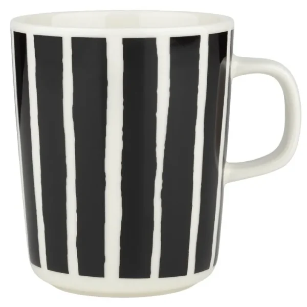 Marimekko Geschirr^Oiva - Piccolo Tasse, 2,5 dl, weiß - schwarz