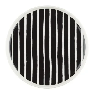 Marimekko Geschirr^Oiva - Piccolo Teller, 20 cm, weiß - schwarz
