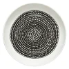 Marimekko Geschirr^Oiva - Räsymatto Teller 20,5 cm, Weiß – Schwarz