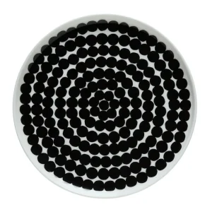 Marimekko Geschirr^Oiva – Siirtolapuutarha Teller, 20 cm, schwarz - weiß