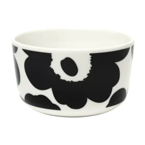 Marimekko Geschirr^Oiva – Unikko Schale, 2,5 dl, weiß – schwarz