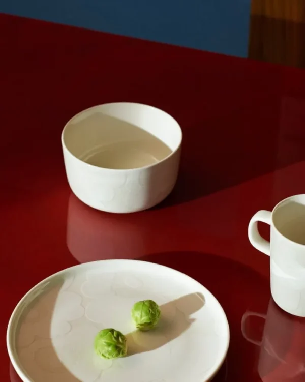 Marimekko Geschirr^Oiva - Unikko Schale, 500 ml, Cremeweiß - Weiß