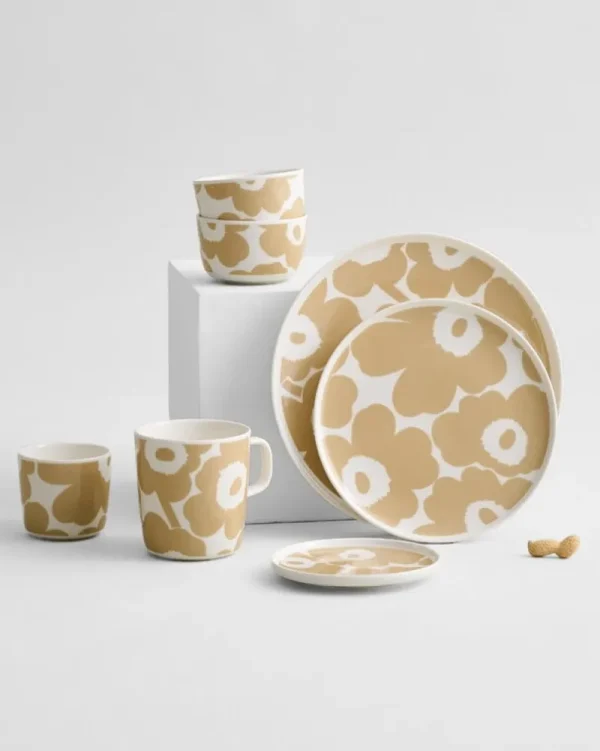 Marimekko Geschirr^Oiva - Unikko Tasse, 2,5 dl, weiß - beige