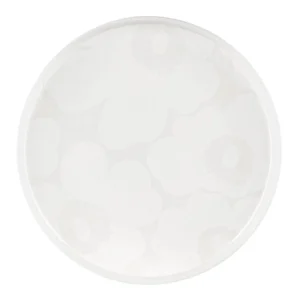 Marimekko Geschirr^Oiva - Unikko Teller, 20 cm, Cremeweiß - Weiß