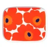 Marimekko Geschirr^Oiva – Unikko Teller 15 x 12 cm, weiß – rot – blau