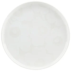 Marimekko Geschirr^Oiva - Unikko Teller, 25 cm, Cremeweiß - Weiß