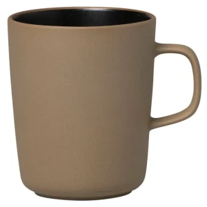 Marimekko Geschirr^Oiva Becher, 2,5 dl, Terrakotta – Schwarz
