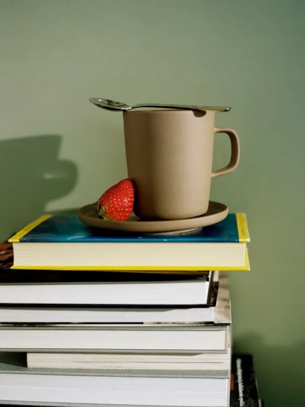 Marimekko Geschirr^Oiva Becher, 2,5 dl, Terrakotta – Schwarz