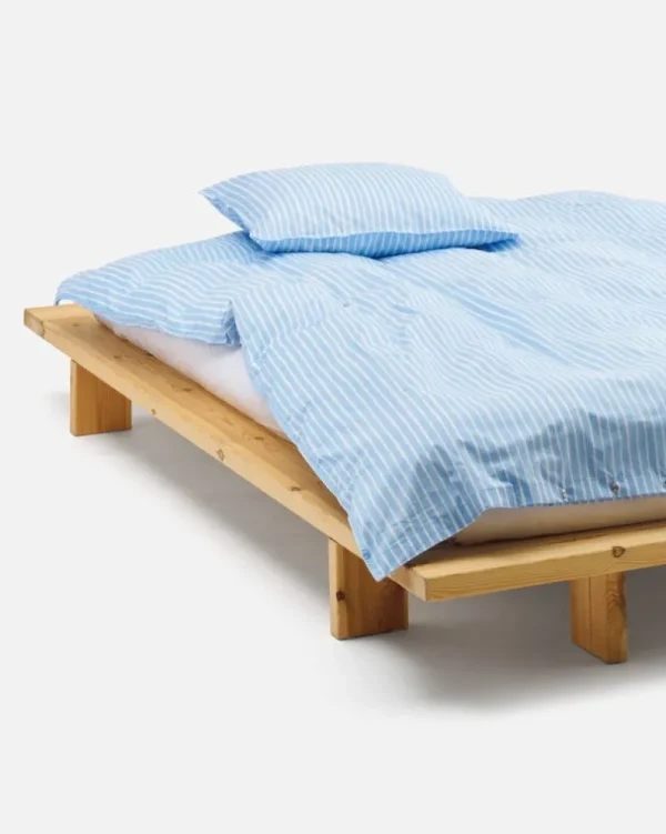 Marimekko Bettwäsche^Piccolo Bettbezug, 150 x 210 cm, naturweiß - hellblau