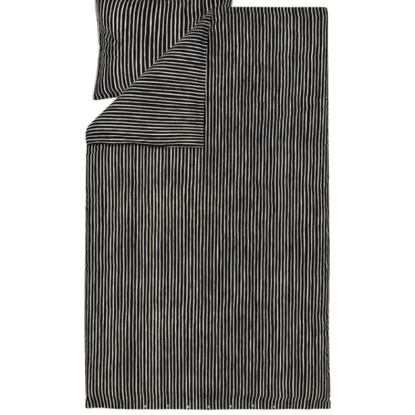 Marimekko Bettwäsche^Piccolo Kissenbezug, 50 x 60 cm, schwarz - naturweiß