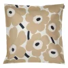 Marimekko Kissen^Pieni Unikko Kissenbezug, 50 x 50 cm, cremeweiß-beige-dunkelblau