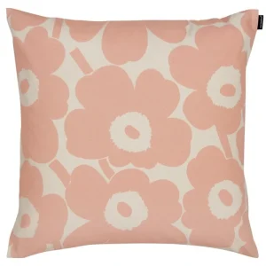 Marimekko Kissen^Pieni Unikko Kissenbezug 50 x 50 cm, Pfirsichrosa - Baumwolle