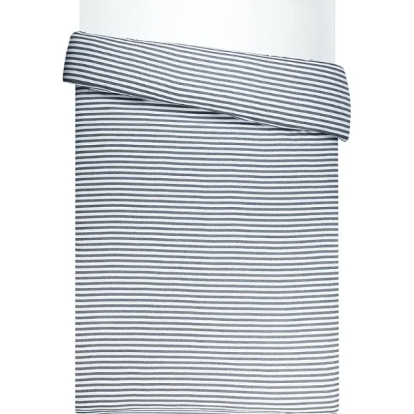 Marimekko Bettwäsche^Tasaraita Bettbezug, 150 x 210 cm, grau/weiß