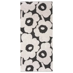 Marimekko Badezimmertextilien^Unikko Badehandtuch, Grau - Cremeweiß