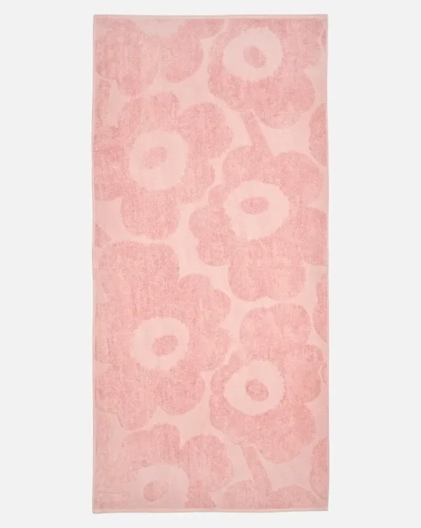 Marimekko Badezimmertextilien^Unikko Badehandtuch, Hellrosa - Rosa