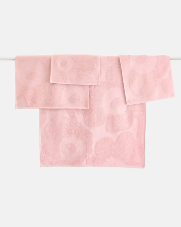 Marimekko Badezimmertextilien^Unikko Gästehandtuch, Hellrosa - Rosa