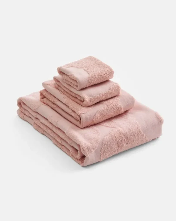 Marimekko Badezimmertextilien^Unikko Gästehandtuch, Hellrosa - Rosa