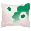 Marimekko Bettwäsche^Unikko Häivähdys Kissenbezug, 50 x 60 cm, naturweiß - pink - grün