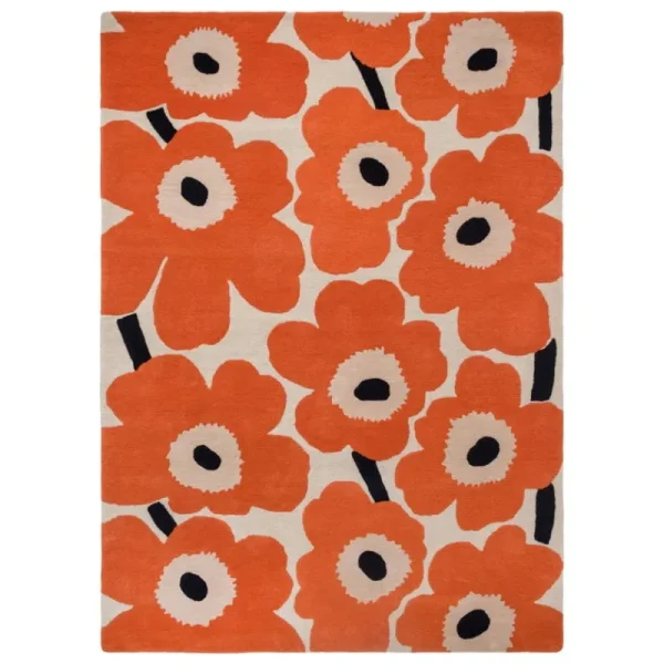 Marimekko Teppiche Und Läufer^Unikko Teppich, Orangerot