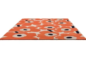 Marimekko Teppiche Und Läufer^Unikko Teppich, Orangerot