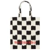 Marimekko Taschen^Vankka Jäkälä Tragetasche, 43 x 41 cm, schwarz - naturweiß