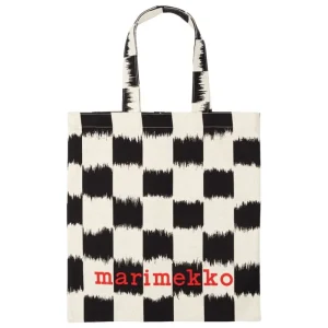 Marimekko Taschen^Vankka Jäkälä Tragetasche, 43 x 41 cm, schwarz - naturweiß