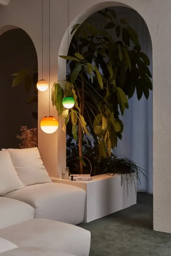 Made By Hand Deckenleuchten-Marset Dipping Light 13 Pendelleuchte, Bernsteingelb