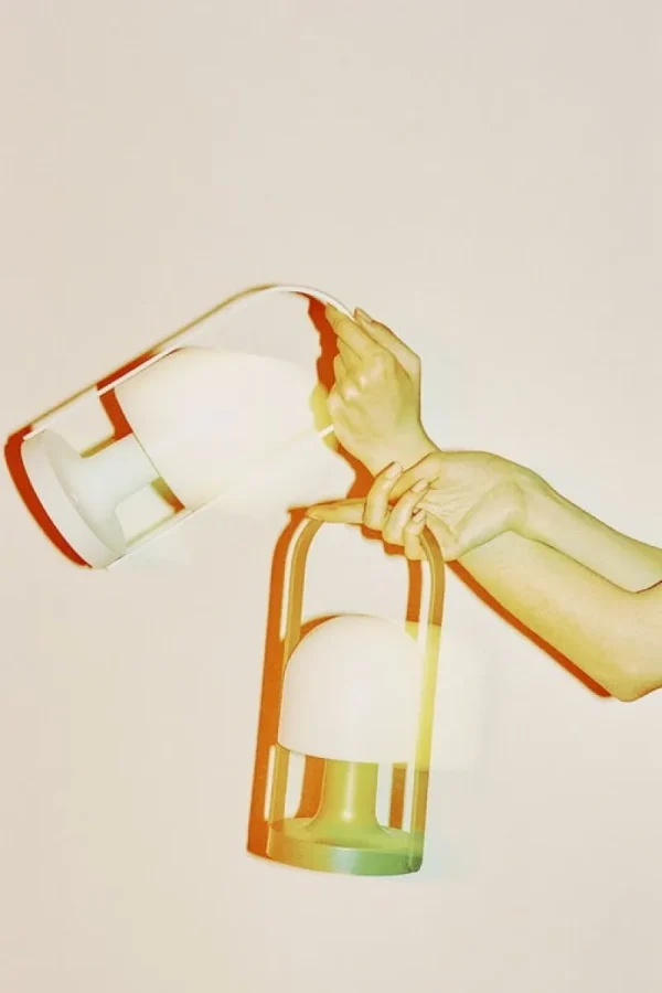 ferm LIVING Tischlampen | Tragbare Lampen-Marset FollowMe Lampe, rosa