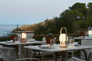 Verpan Tischlampen | Tragbare Lampen-Marset FollowMe Leuchte, blau