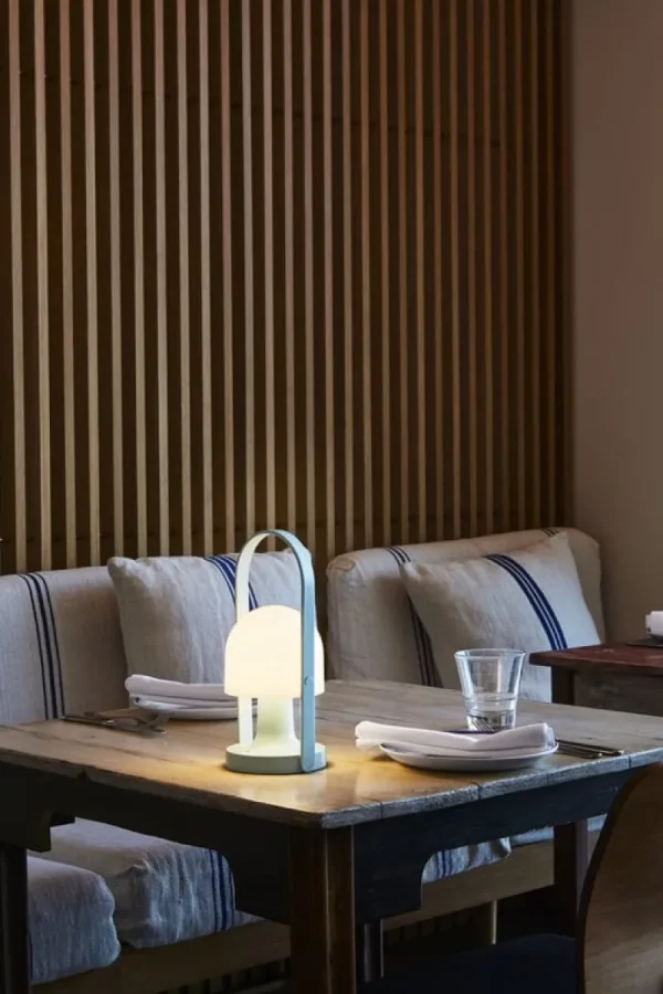 Verpan Tischlampen | Tragbare Lampen-Marset FollowMe Leuchte, blau