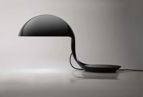 ferm LIVING Tischlampen-Martinelli Luce Cobra Tischleuchte, schwarz